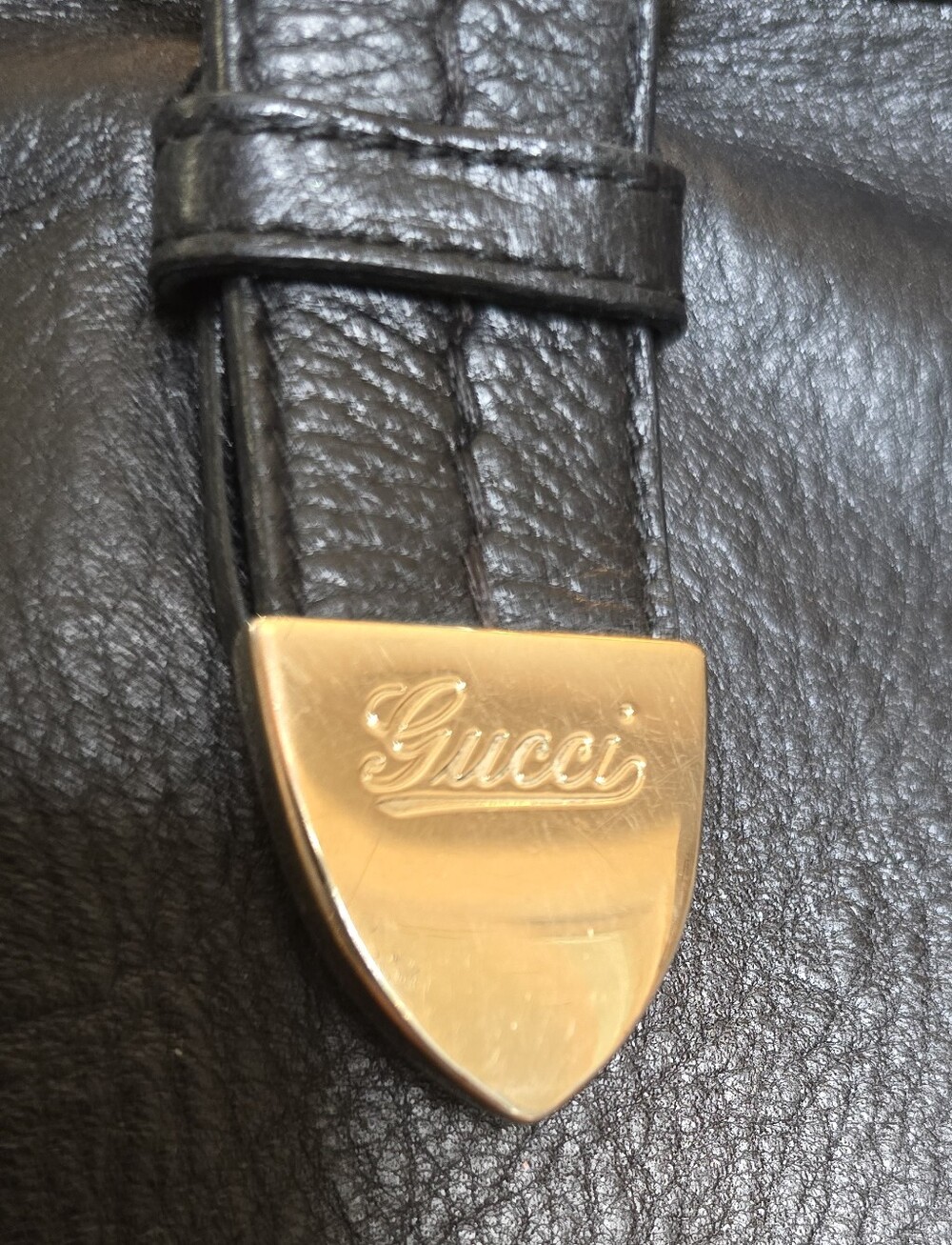 Gucci Vintage Guccissima Embossed Signoria Med Tote w/ Guccissima Dustbag & COA - Picture 6 of 16